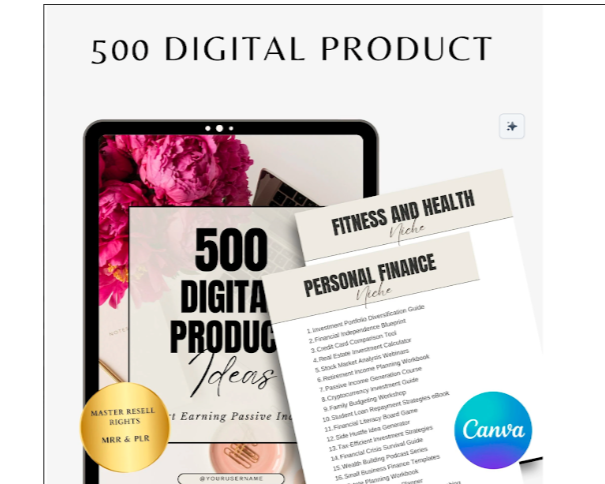 "500 Online Business Ideas + Passive Income Guide"